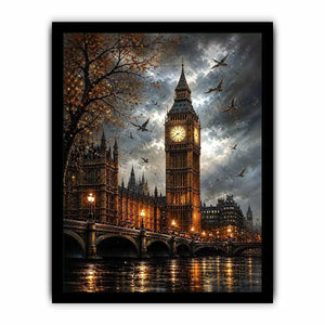 Rainy evening by Big Ben