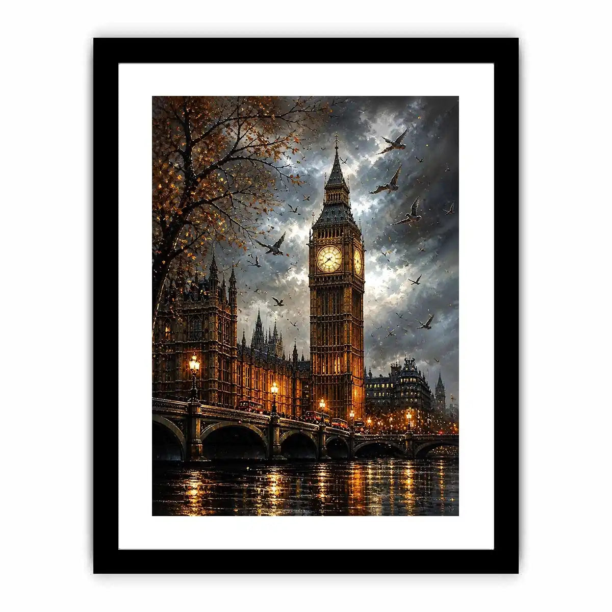 Rainy evening by Big Ben