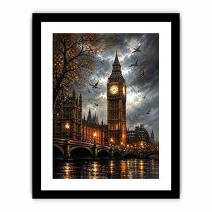 Rainy evening by Big Ben