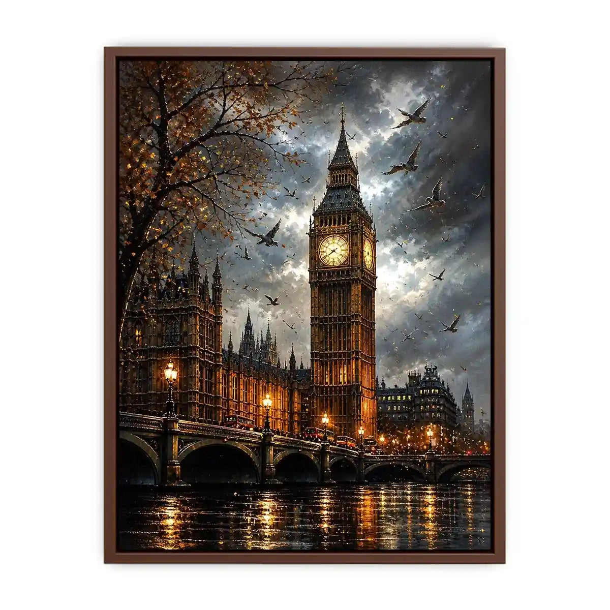 Rainy evening by Big Ben