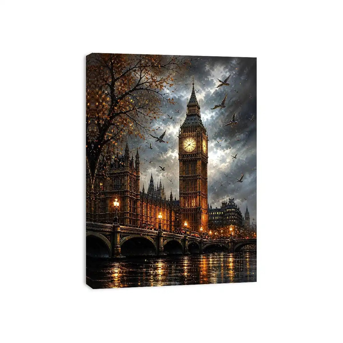 Rainy evening by Big Ben
