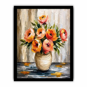 Flower & Vase Canvas Print