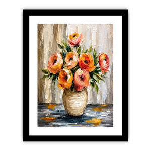 Flower & Vase Canvas Print