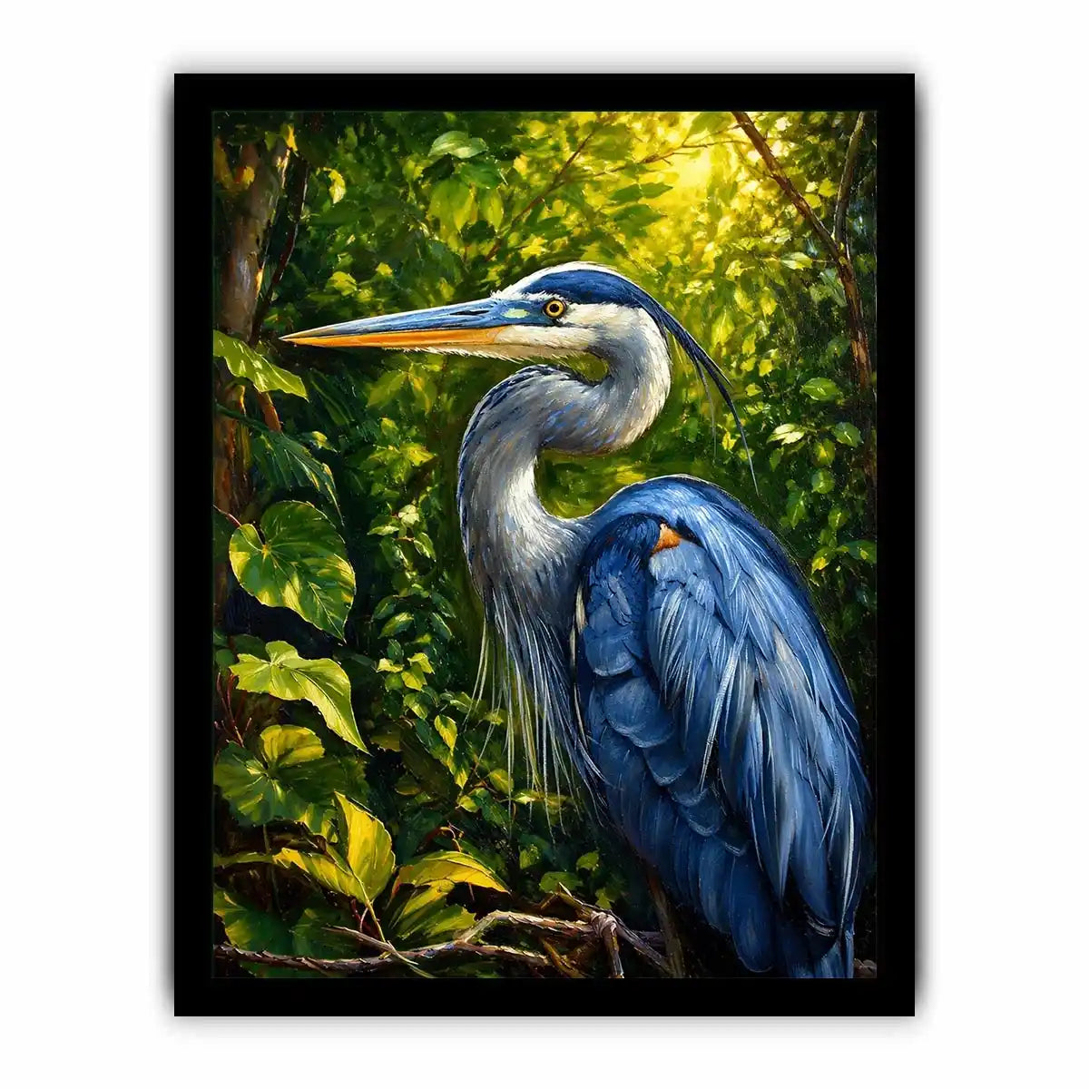 Blue Heron Canvas Print