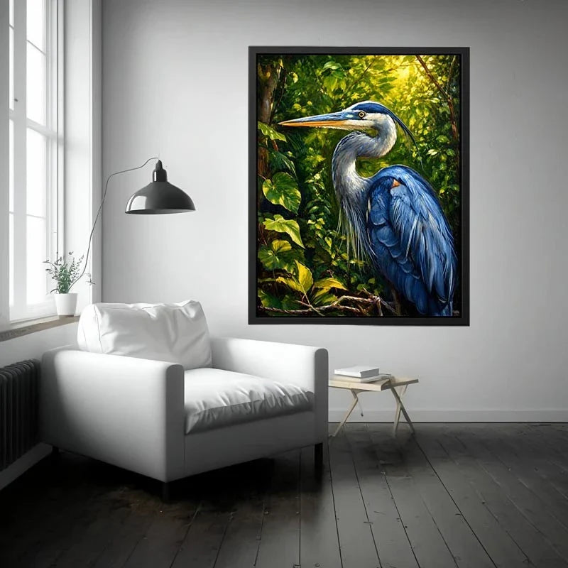 Blue Heron Canvas Print
