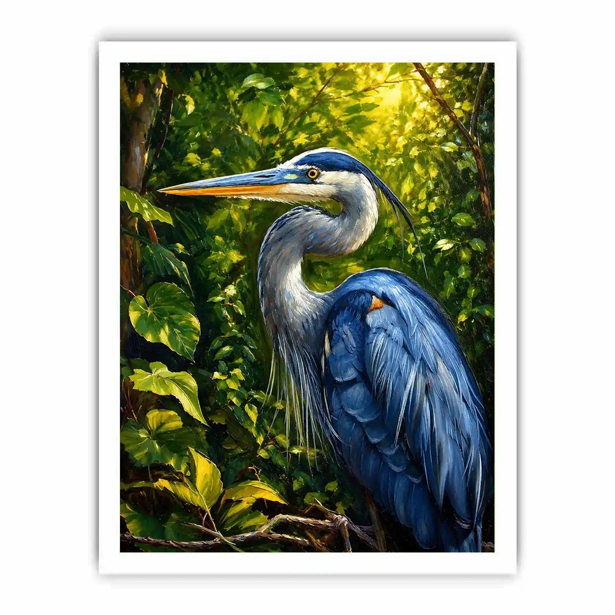 Blue Heron Canvas Print