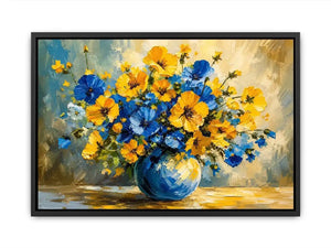 Fowers in A Vase Canvas Print