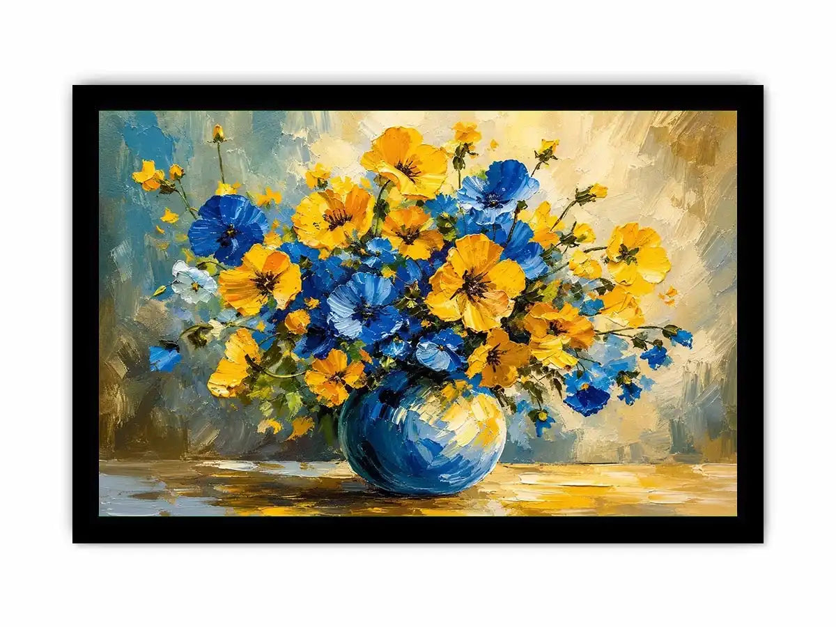Fowers in A Vase Canvas Print