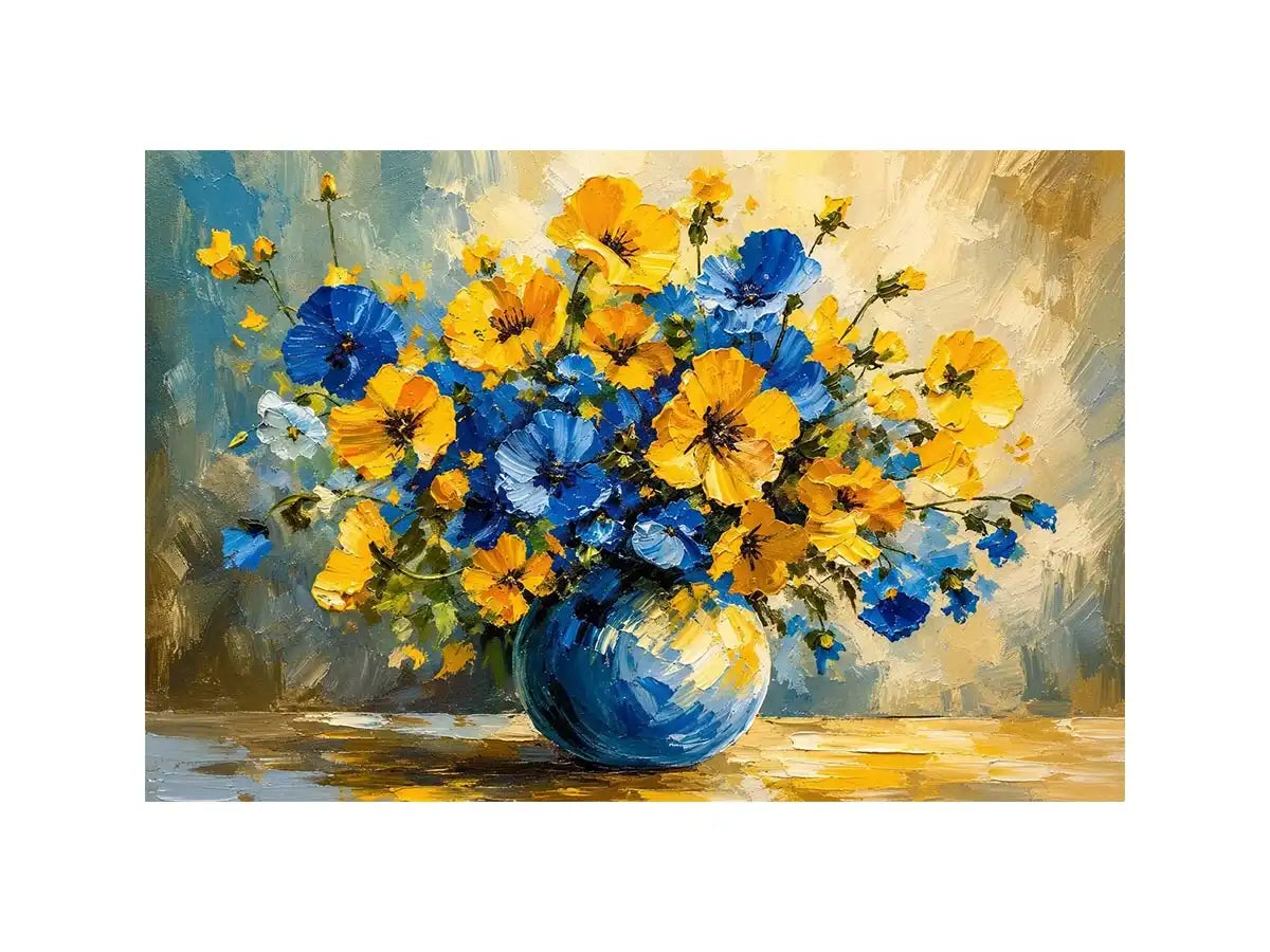 Fowers in A Vase Canvas Print
