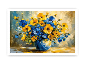 Fowers in A Vase Canvas Print