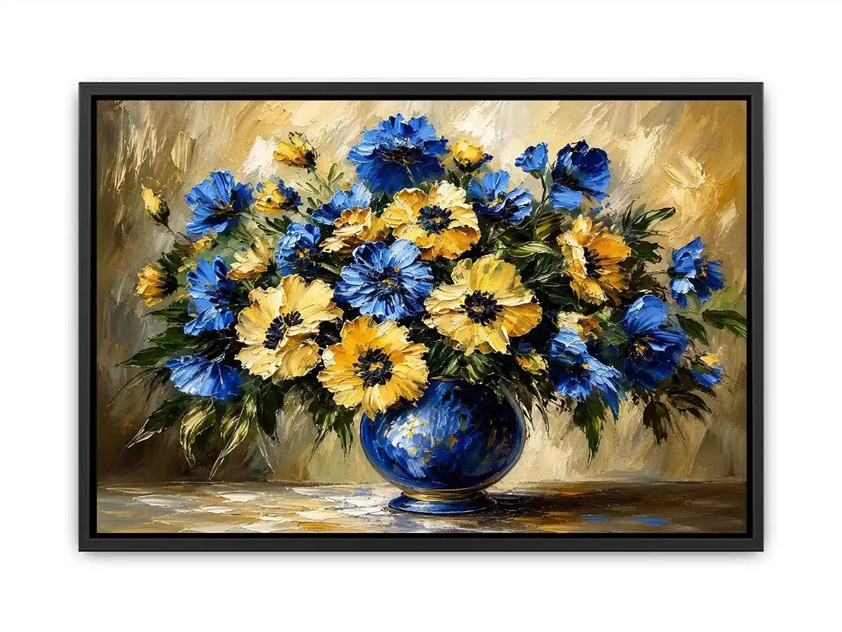 Fowers in A Vase Canvas Print