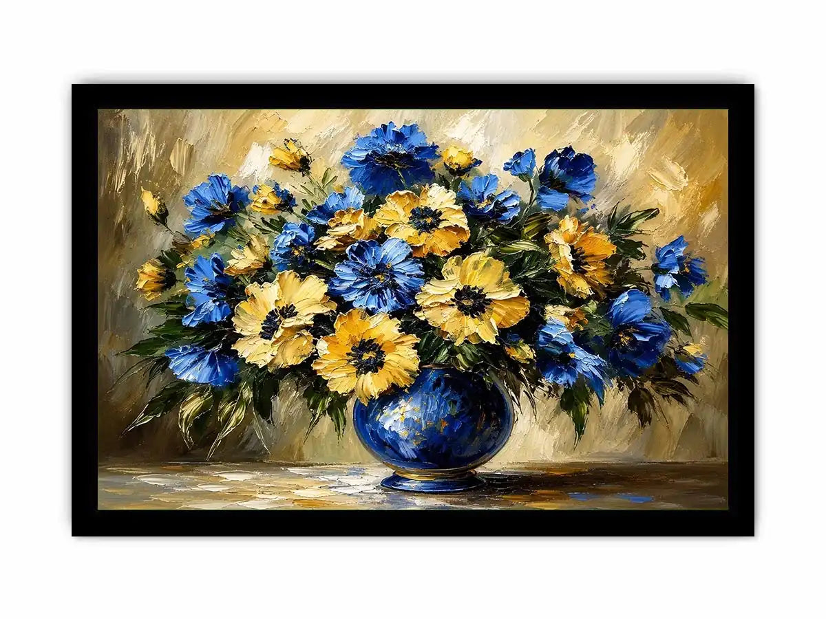 Fowers in A Vase Canvas Print