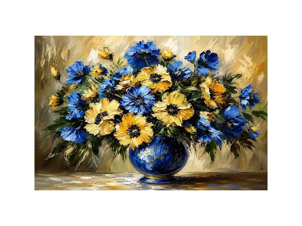 Fowers in A Vase Canvas Print