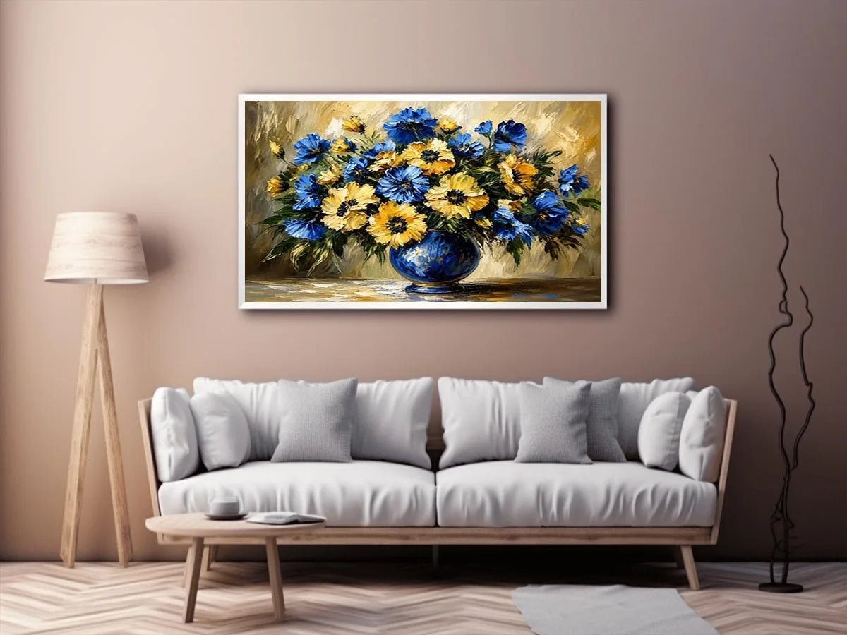 Fowers in A Vase Canvas Print