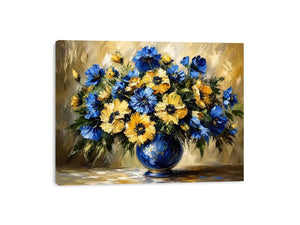 Fowers in A Vase Canvas Print