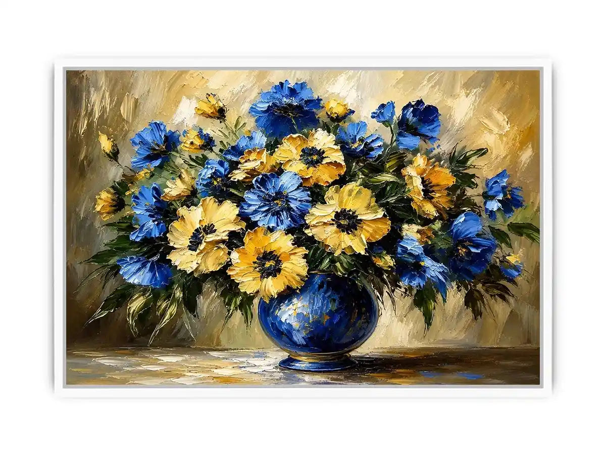Fowers in A Vase Canvas Print