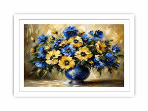 Fowers in A Vase Canvas Print