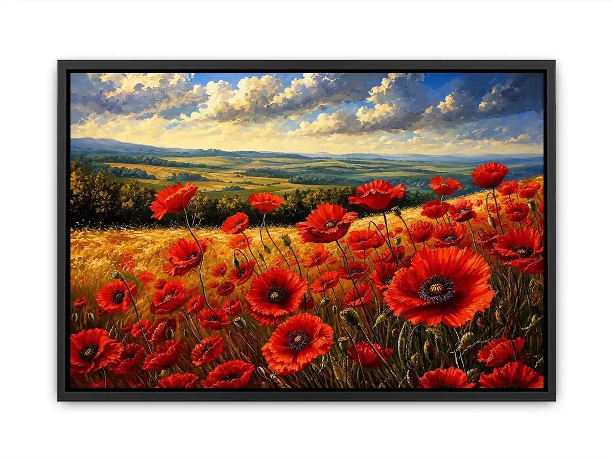 Poppy Field Canvas Print