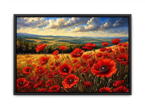 Poppy Field Canvas Print