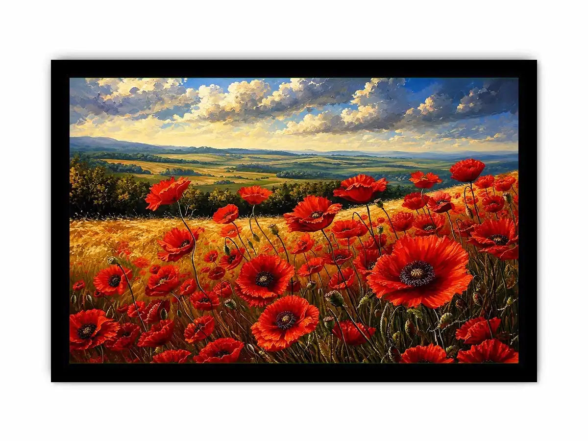 Poppy Field Canvas Print