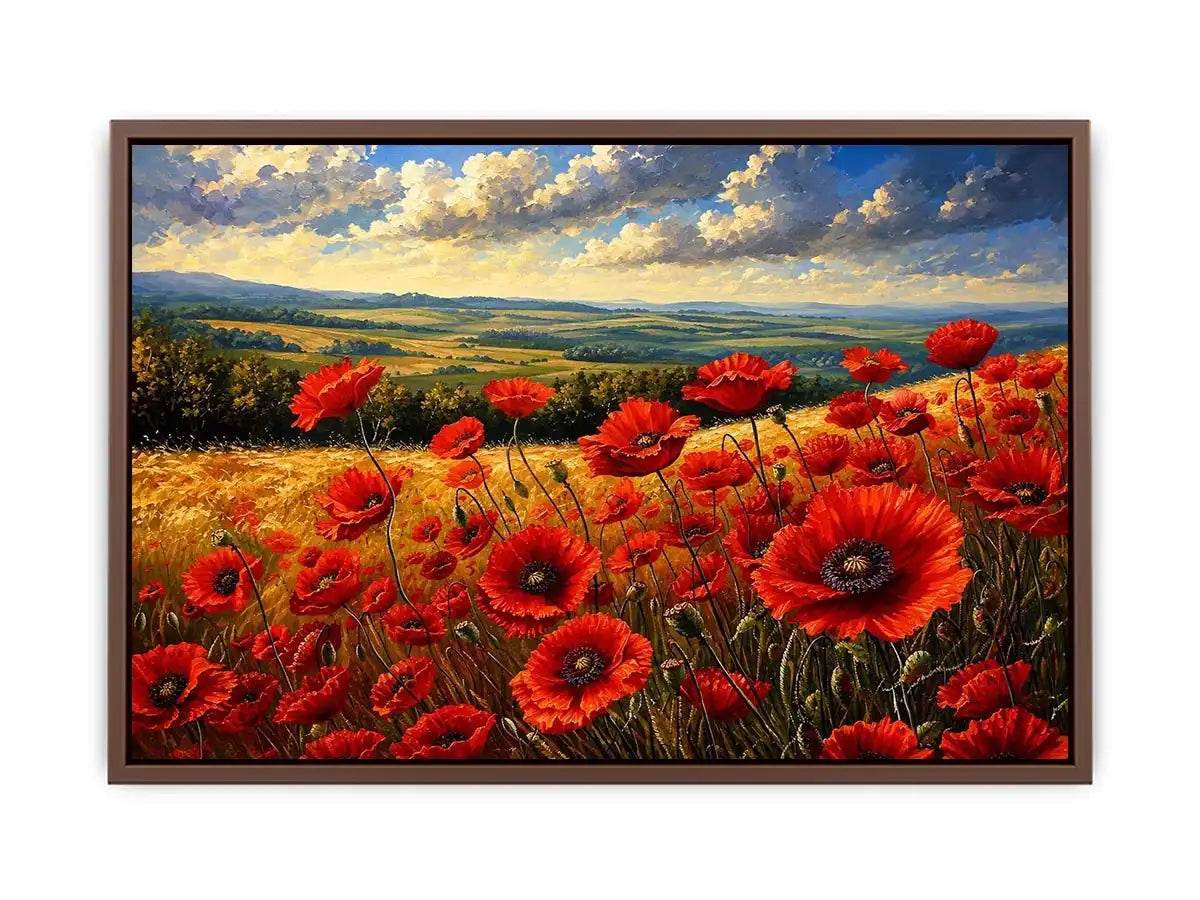 Poppy Field Canvas Print