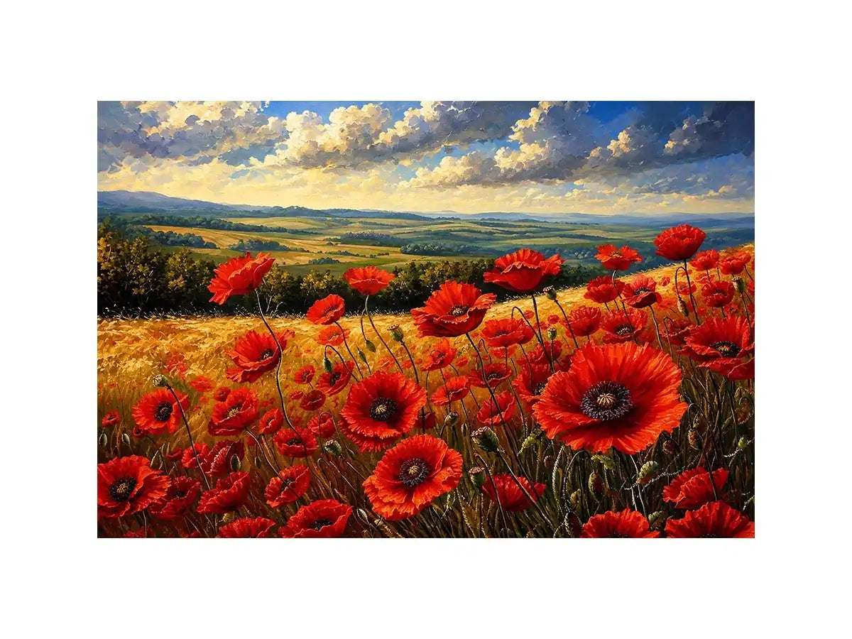 Poppy Field Canvas Print