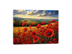 Poppy Field Canvas Print