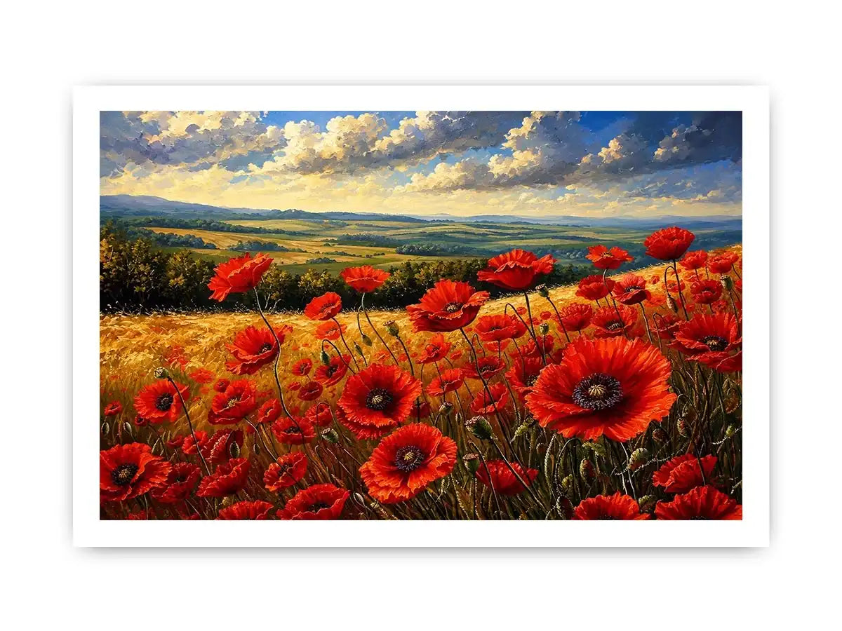 Poppy Field Canvas Print
