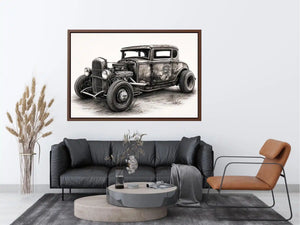 Vinatge Car Canvas Print