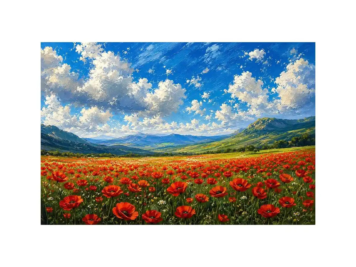 Poppy Field Canvas Print