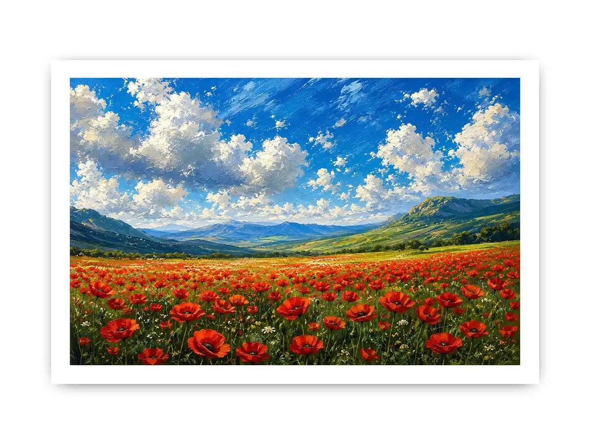 Poppy Field Canvas Print