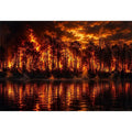 Lake on Fire Canvas Print