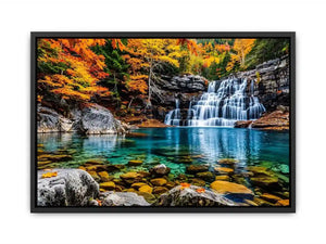 Autumn Waterfall Canvas Print