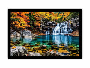 Autumn Waterfall Canvas Print