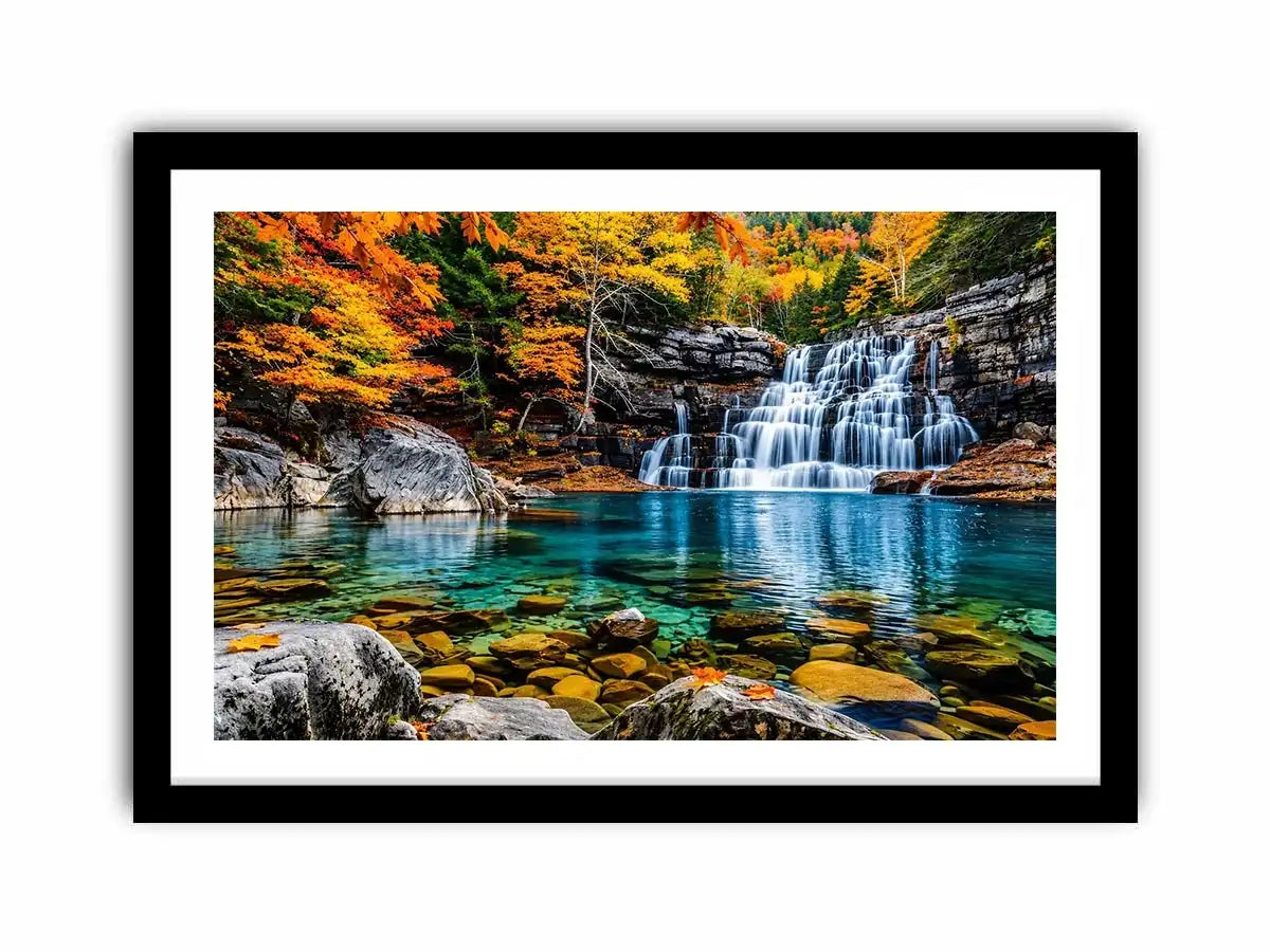Autumn Waterfall Canvas Print