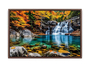 Autumn Waterfall Canvas Print