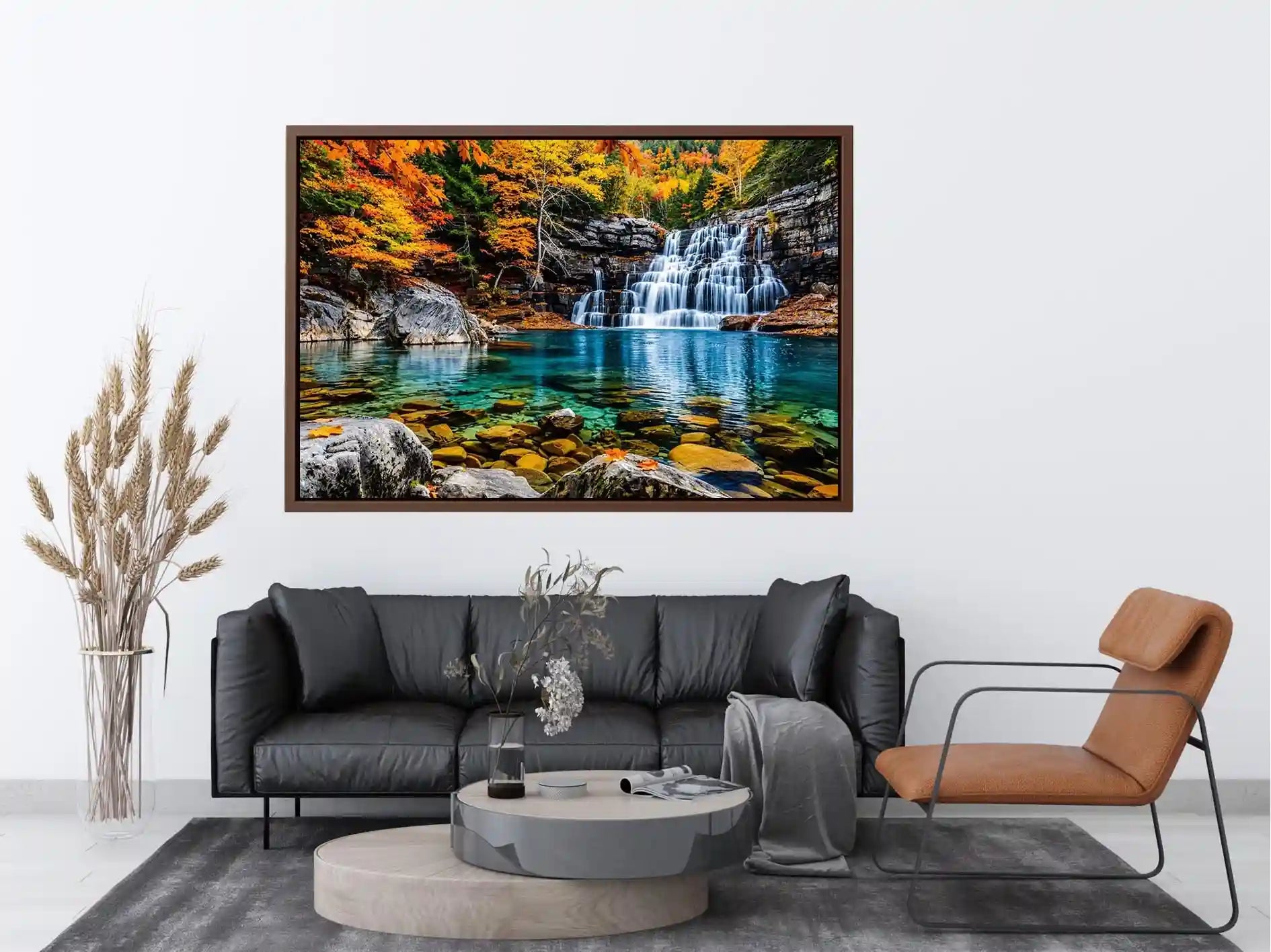Autumn Waterfall Canvas Print