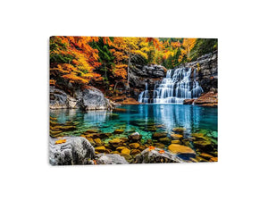 Autumn Waterfall Canvas Print