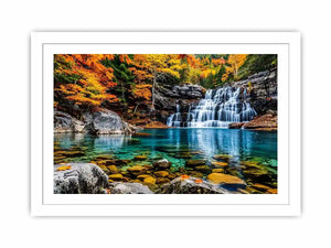 Autumn Waterfall Canvas Print
