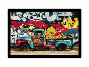 Graffiti Truck Canvas Print