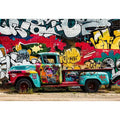 Graffiti Truck Canvas Print