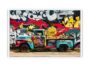 Graffiti Truck Canvas Print
