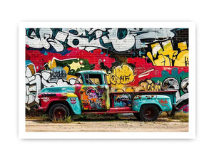Graffiti Truck Canvas Print
