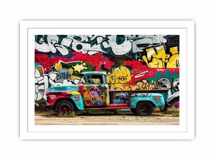 Graffiti Truck Canvas Print