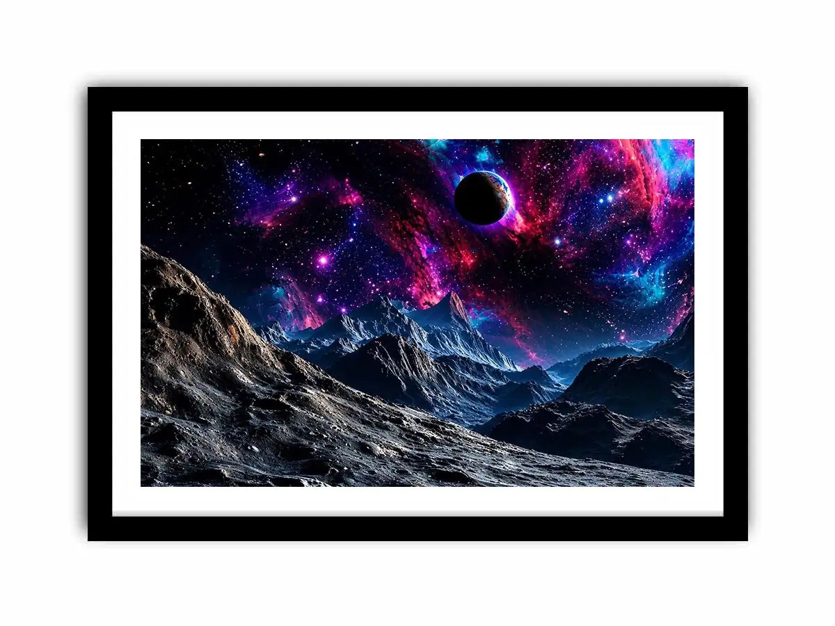 Space mountain Canvas Print