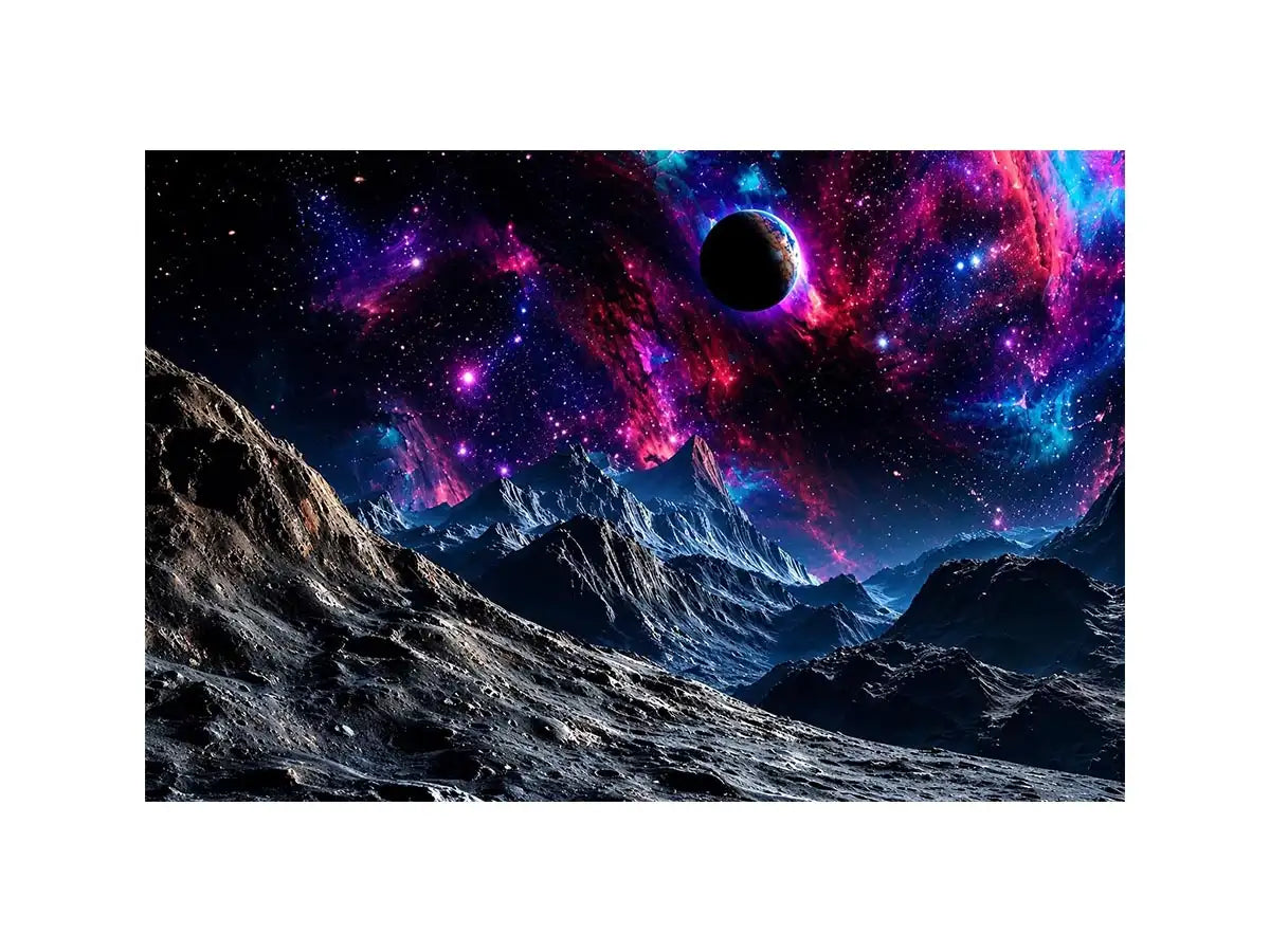 Space mountain Canvas Print