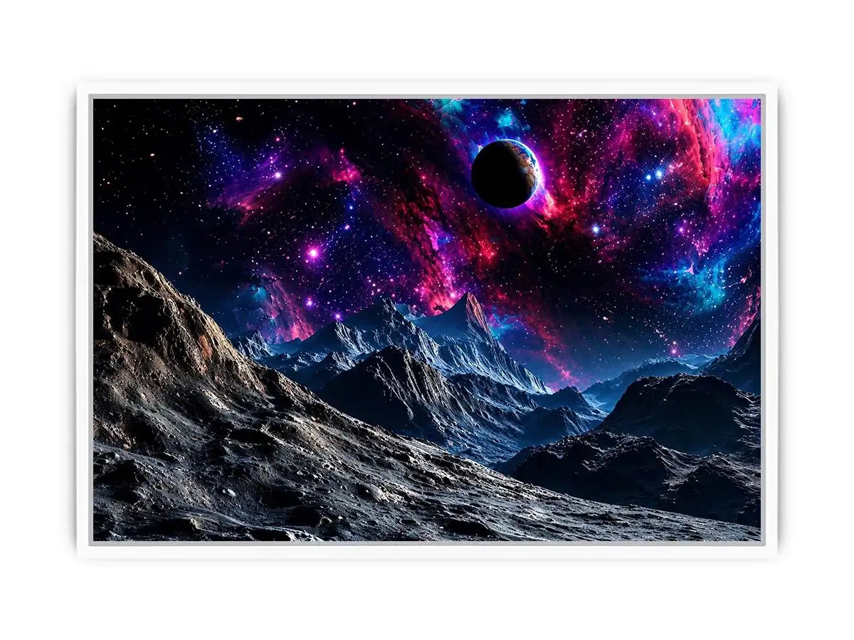 Space mountain Canvas Print