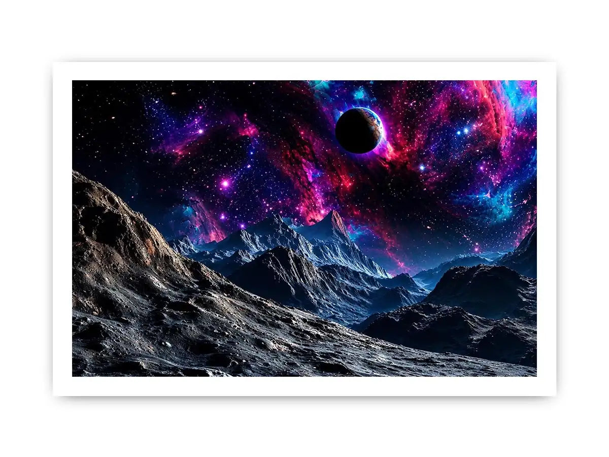 Space mountain Canvas Print