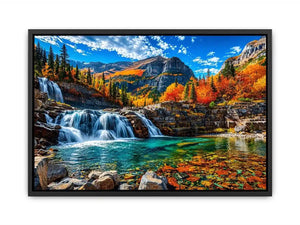 Waterfall Landscape Canvas Print