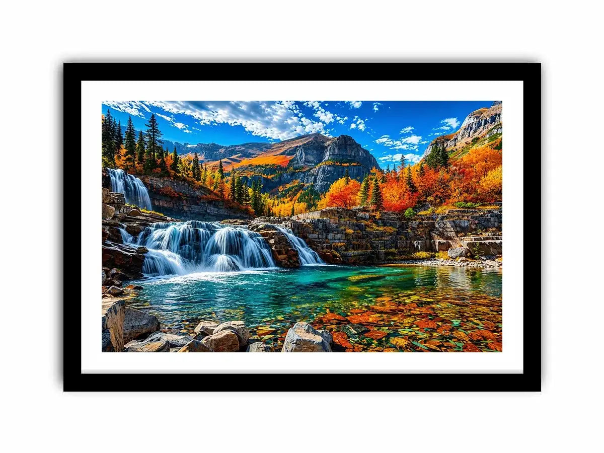 Waterfall Landscape Canvas Print